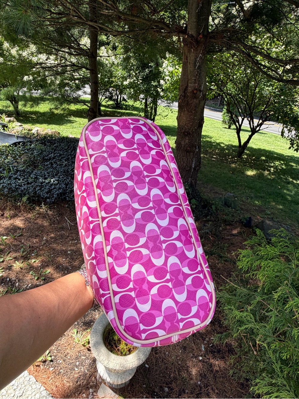 COACH Park Metro Dream C Small Tote F26201 Pink Signature Crossbody NWOT - Picture 7 of 14